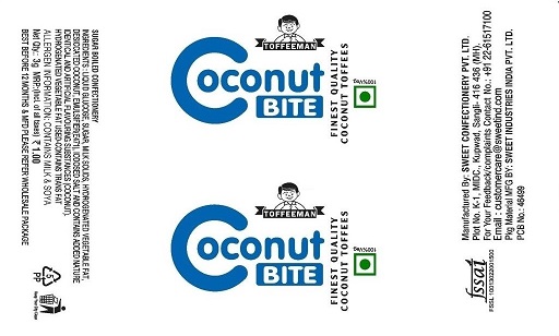 Toffeeman Coconut Bite Device mark 5785649 Trademark