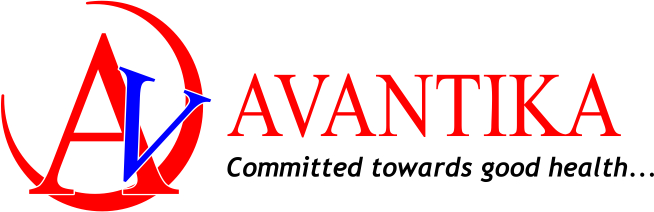 Avantika With Av And Half Moon With Tag Line:committed Towards Good Health Device mark 5838310 Trademark