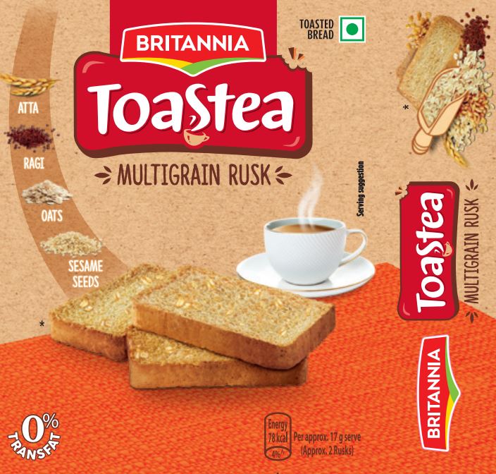 Britannia Toastea Multigrain Rusk Device mark 5840510 Trademark