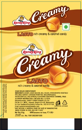 Kandyking Creamy Lacto Device mark 5840505 Trademark