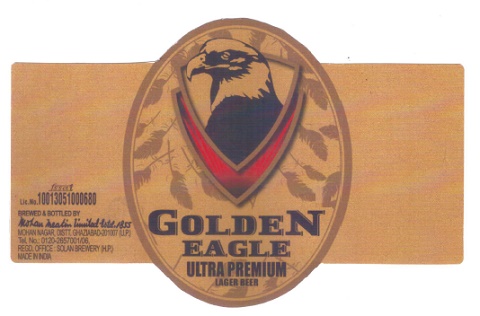 Golden Eagle Ultra Premium Lager Beer Device mark 5840539 Trademark