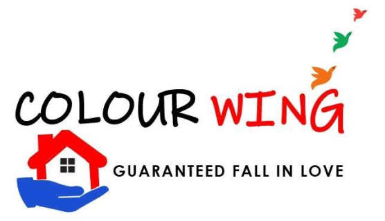 Colour Wing Along With Slogan Guaranteed Fall In Love As Per Label Device mark 5853530 Trademark