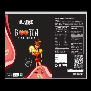 Bounce Superdrinks Bootea Peach Ice Tea Device mark 5860167 Trademark