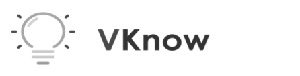Vknow (with Device) Device mark 5873821 Trademark