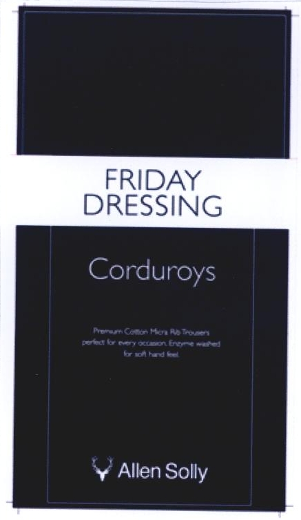Friday Dressing Corduroys Allen Solly Device mark 2244939 Trademark