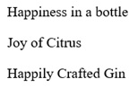 Happiness In A Bottle- Joy Of Citrus - Happily Crafted Gin Device mark 5914660 Trademark