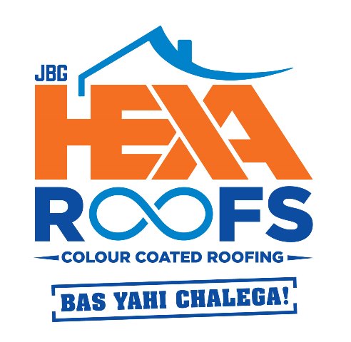 Jbg Hexa Roofs - Colour Coated Roofing - Bas Yahi Chalega Device mark 5928868 Trademark