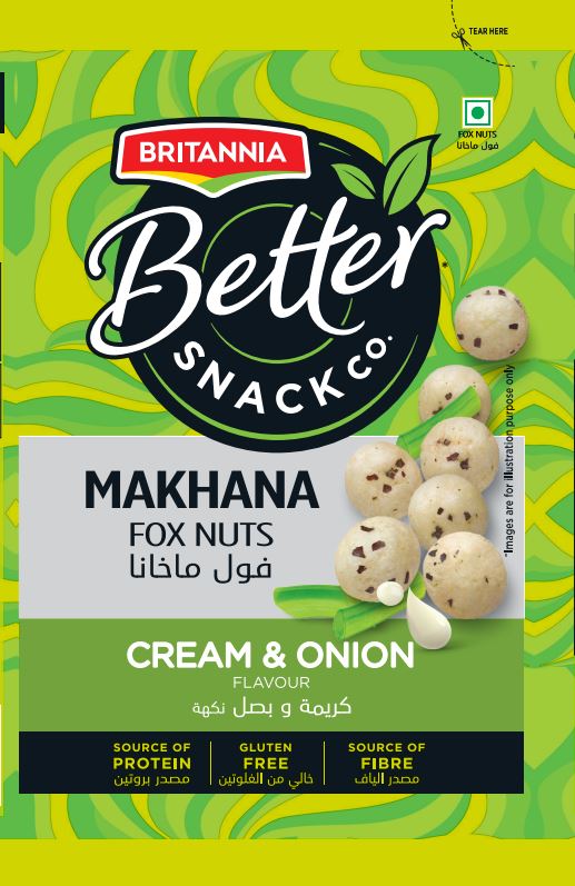 Britannia Better Snack Co Cream & Onion Device mark 5955851 Trademark
