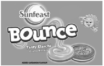 Sunfeast Bounce Tasty Elaichi Creme Biscuits Device mark 2701940 Trademark