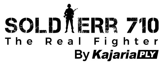 Soldierr 710 The Real Fighter By Kajaria Ply Device mark 6001686 Trademark