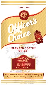 Officer’s Choice Blended Scotch Whisky Device mark 6002078 Trademark