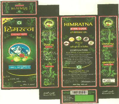 Himratna Xtra Cool Ayurvedic Oil Device mark 2974775 Trademark