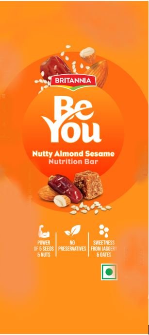 Britannia Beyou Nutty Almond Sesame Device mark 6013428 Trademark