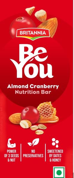 Britannia Beyou Almond Cranberry Device mark 6013417 Trademark