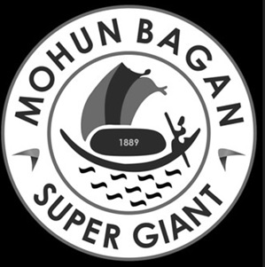 Mohun Bagan Super Giant Label In Black And White Device mark 6025600 Trademark
