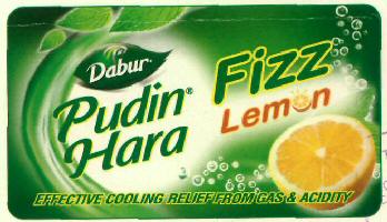 Dabur Pudin Hara Fizz Lemon (label) Device mark 2764765 Trademark