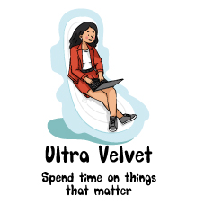 Ultra Velvet-spend Time On Things That Matter Along With A Creative And Artistic Logo Device mark 6033234 Trademark