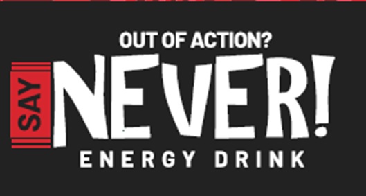 Say Never! Device mark 6040971 Trademark