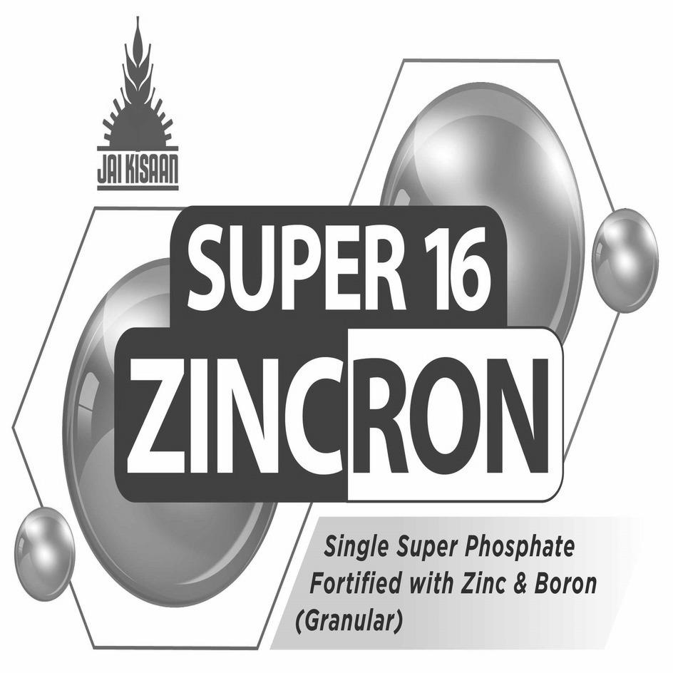 Jai Kisaan Super 16 Zincron (device) Device mark 6047056 Trademark