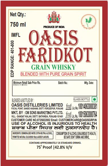 Oasis Faridkot Device mark 6051599 Trademark