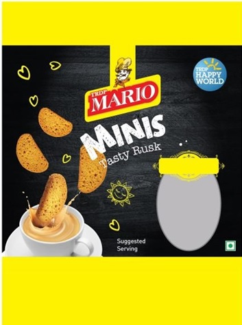 Trdp Mario Minis Tasty Rusk (label) Device mark 6053092 Trademark
