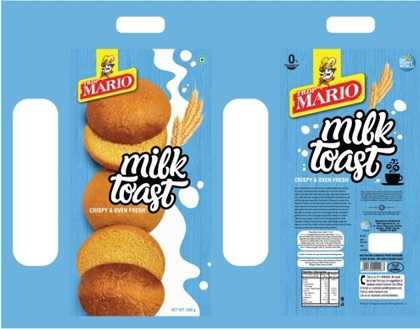 Trdp Mario Milk Toast Crispy & Oven Fresh (label) Device mark 6053090 Trademark