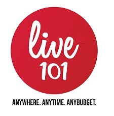 Live 101 - Anytime Anywhere Any Budget (logo) Device mark 6053895 Trademark