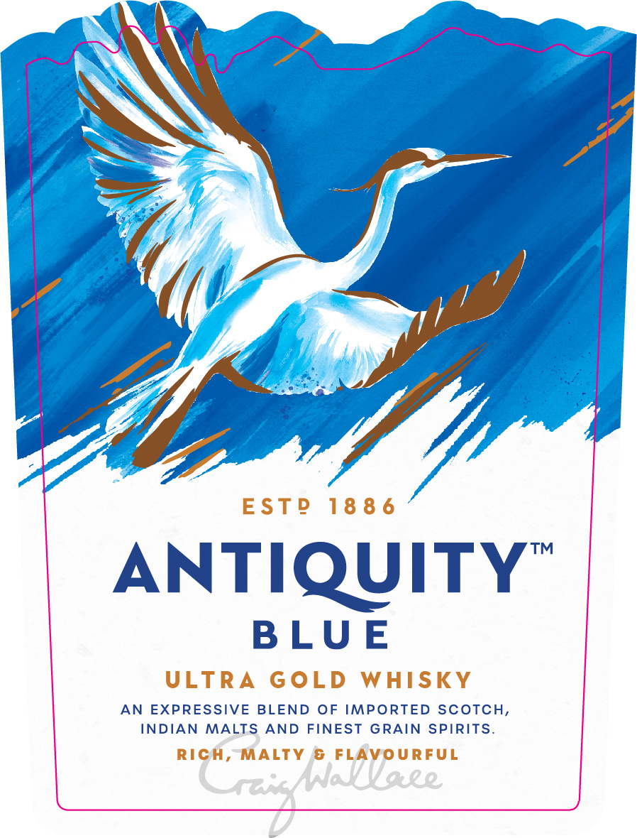 Antiquity Blue Ultra Gold Whisky And Device Device mark 6057466 Trademark