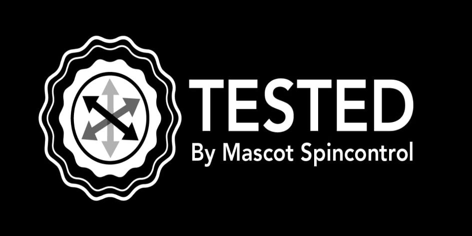 Tested By Mascot Spincontrol Device mark 6064882 Trademark