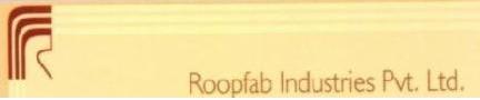 R Wth Roopfab Industries Pvt. Ltd. (label) Device mark 5702591 Trademark