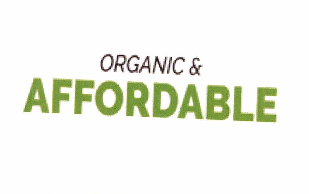 Organic & Affordable Device mark 6047597 Trademark