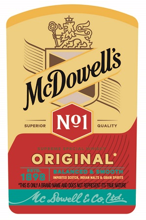 Mcdowell's No.1 Label Device mark 6072068 Trademark
