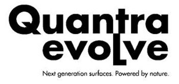 Quantra Evolve Next Generation Surfaces. Powered By Nature. Device mark 6110025 Trademark