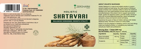 Zeroharm Holistic Shatavari (label) Device mark 6117848 Trademark