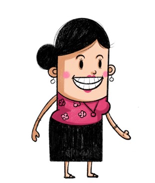 Device Of Cartoon Caricature Of Woman Device mark 6121243 Trademark