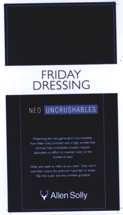 Friday Dressing Neo Uncrushables Allen Solly Device mark 2244982 Trademark