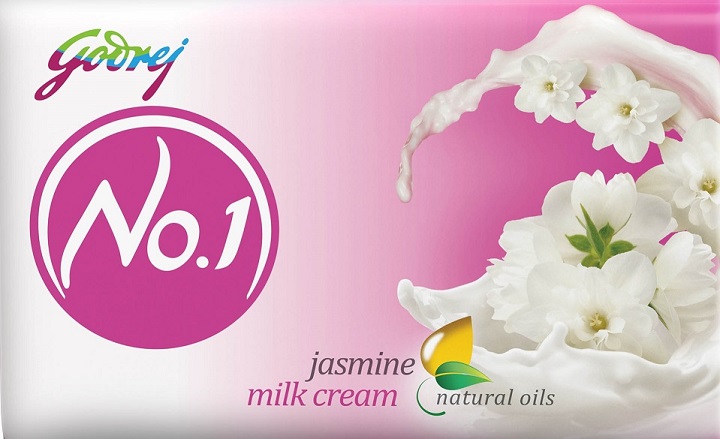 Godrej No.1 Jasmine Milk Cream Device mark 6144505 Trademark