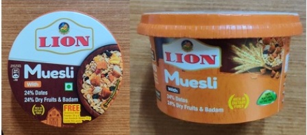 Lion Muesli (label) Device mark 6159090 Trademark