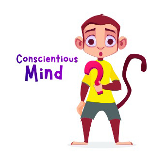Conscientious Mind (with Device Of Monkey) Device mark 6160786 Trademark