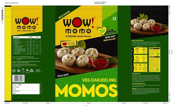 Wow Momo Veg Darjeeling Momos Device mark 6171718 Trademark