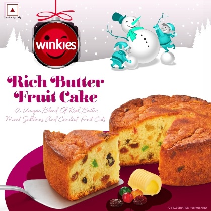 Winkies, Rich Butter Fruit Cake (label) Device mark 6195697 Trademark