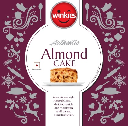 Winkies, Authentic Almond Cake (label) Device mark 6196134 Trademark