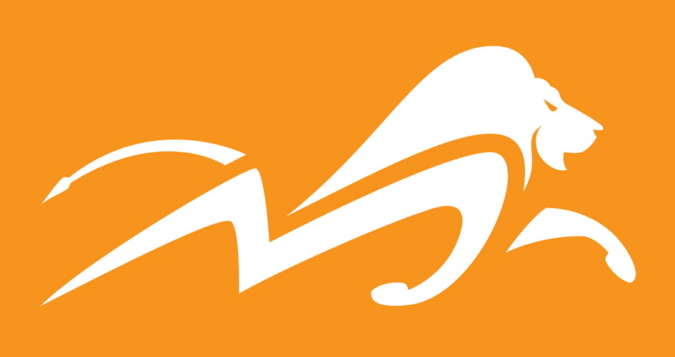 Stylish M (applicant Name 1stletter) Coupled With Proud Lion Walking With Arrow As Its Tail Sketched On Orangebackground Device mark 6230563 Trademark