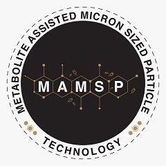M A M S P Metabolite Assisted Micron Sized Particle Technology (logo) Device mark 6243042 Trademark