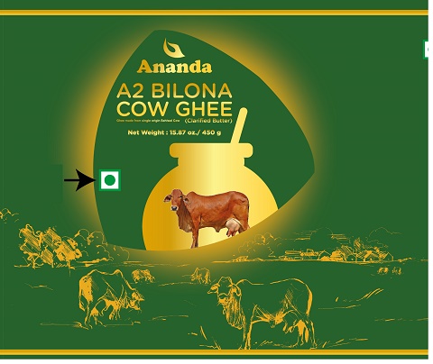 Ananda A2 Bilona Cow Ghee Device mark 6263970 Trademark