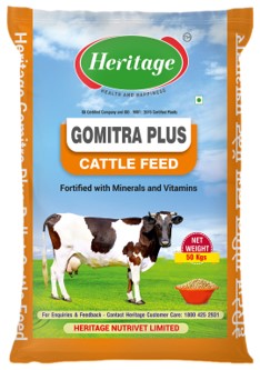 Heritage "gomitra Plus Cattle Feed" Device mark 6267943 Trademark