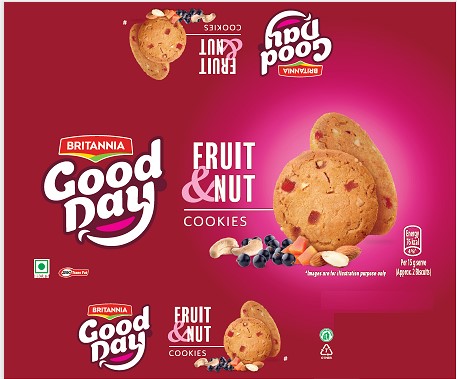 Britannia Good Day Fruit & Nut Cookies Device mark 6291029 Trademark