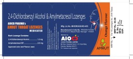 Aiocd Pharma's Amrut Throat Lozenges Medicated Device mark 6294643 Trademark
