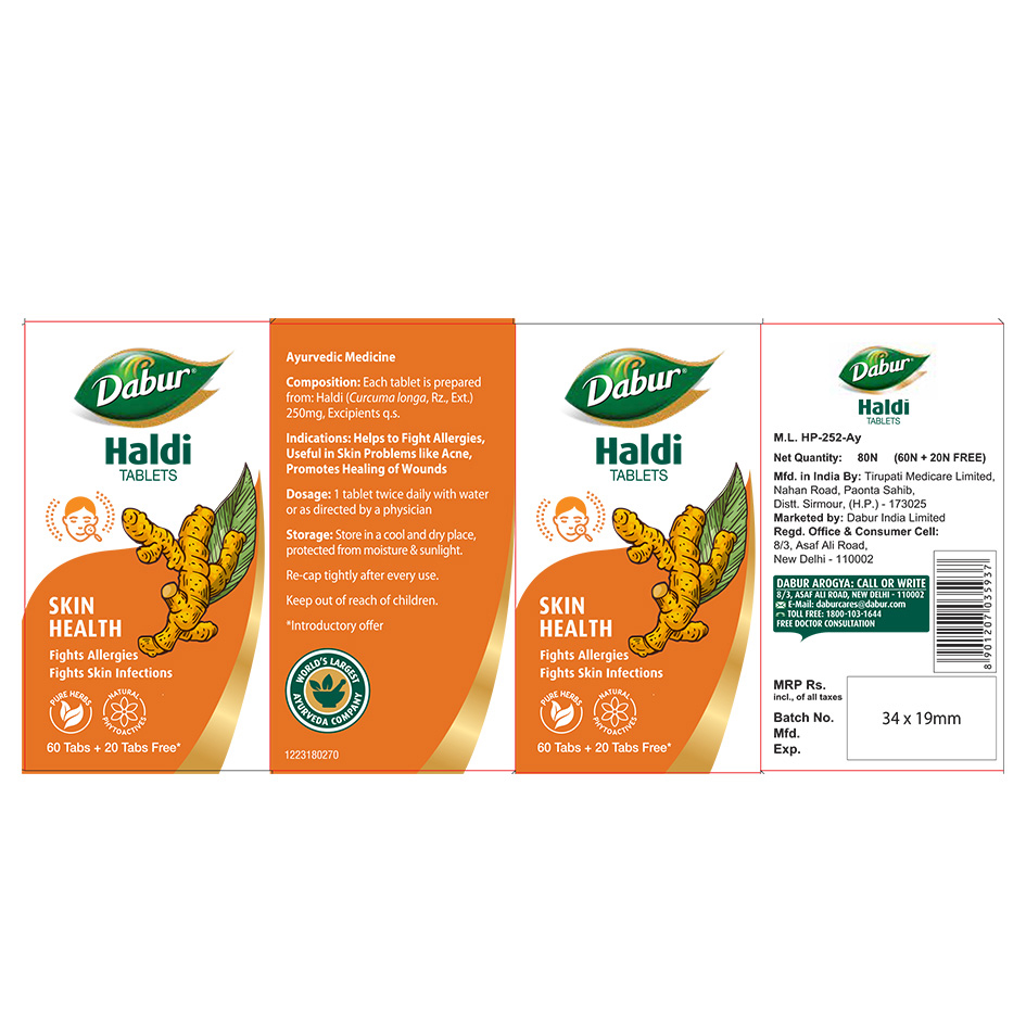 Dabur Pure Herbs Haldi Device mark 6337086 Trademark