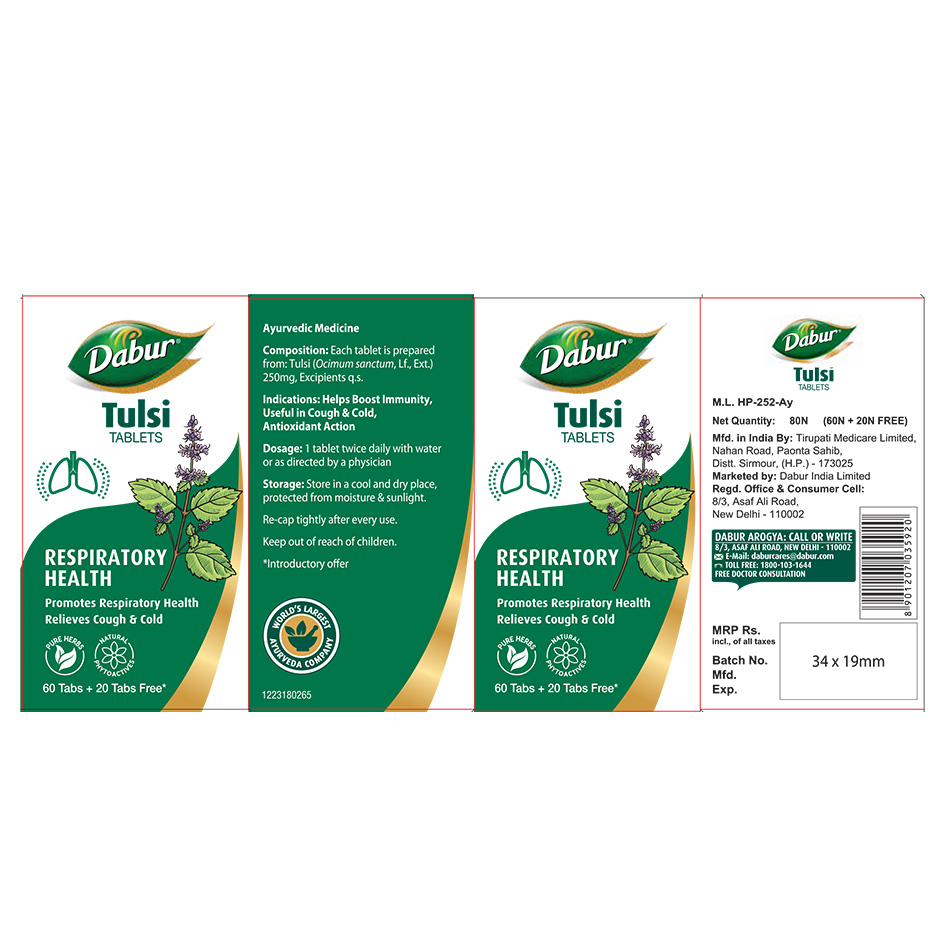 Dabur Pure Herbs Tulsi Device mark 6337089 Trademark